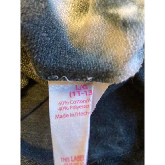 No Boundaries Blue and White Pink Skull Sweatshirt - Juniors Large - Picture 5 of 5